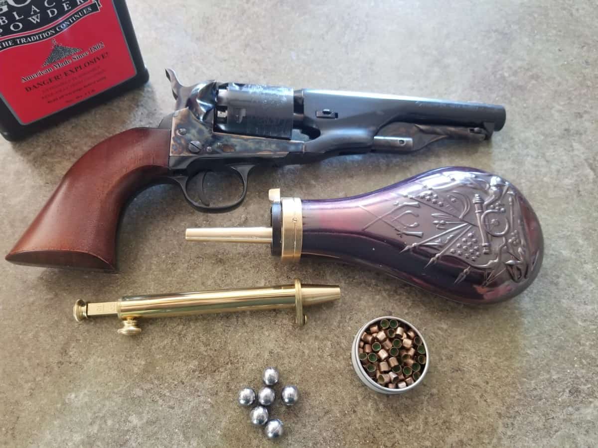 how to load a black powder revolver