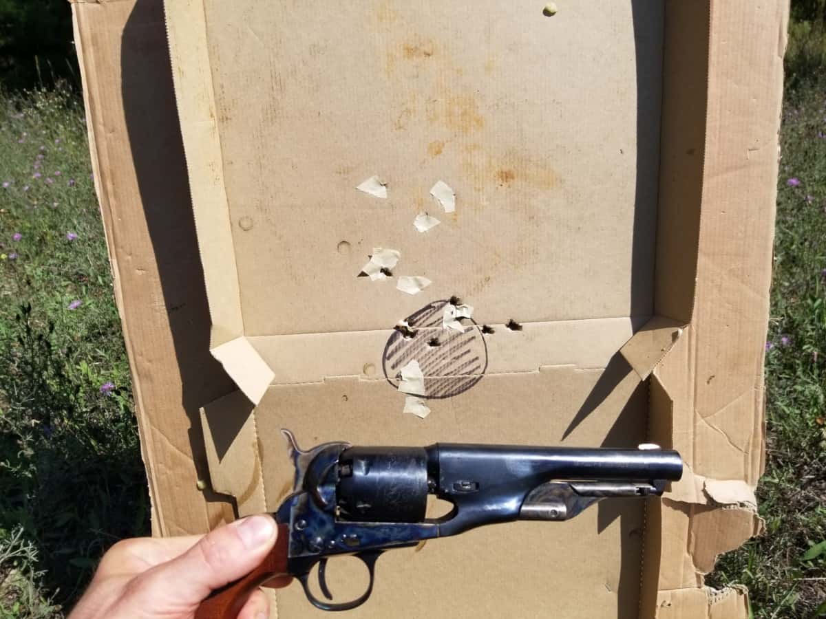 accuracy of Pietta cap and ball revolver at 15 yards